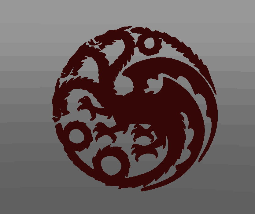imagem do arquivo vetor para download Logotipo de Game of Thrones Targaryen