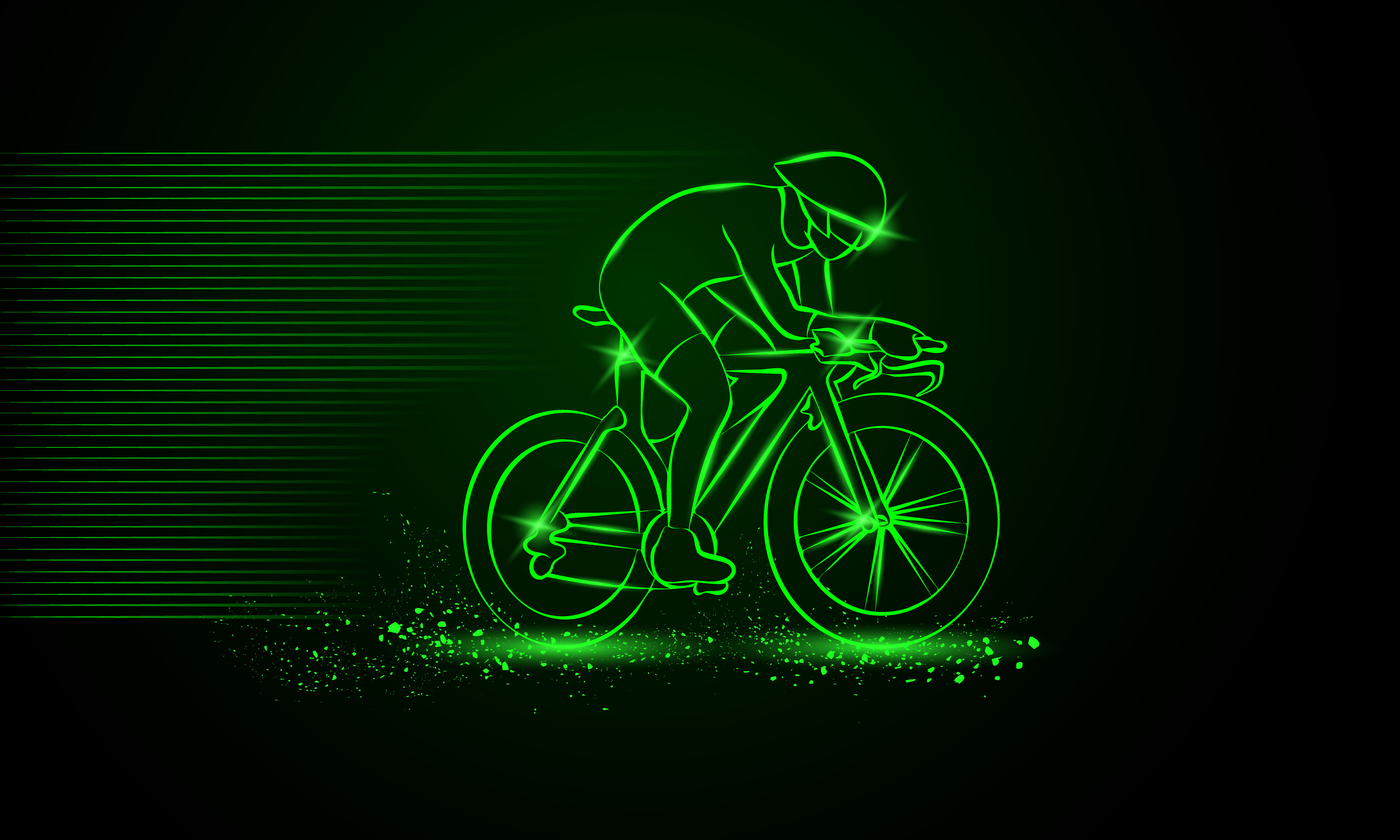 imagem do arquivo vetor para download Logótipos Neon Ciclismo