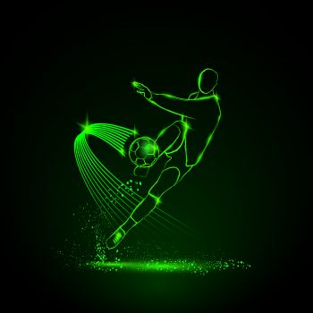 imagem do arquivo vetor para download Logótipos Neon Futebol