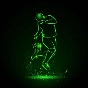 imagem do arquivo vetor para download Logótipos Neon Futebol