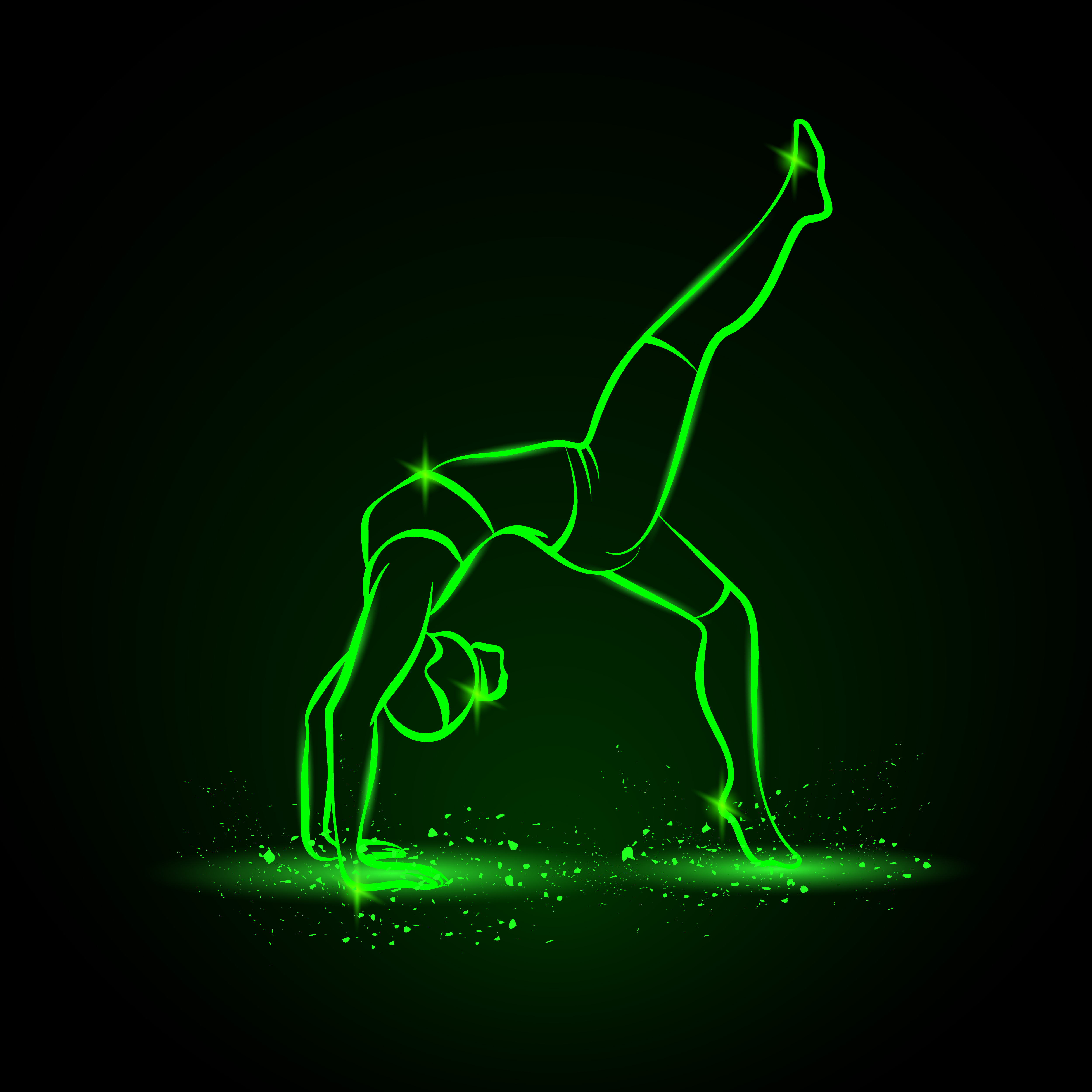 imagem do arquivo vetor para download Logótipos Neon tema Yoga