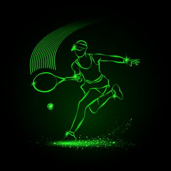 imagem do arquivo vetor para download Logótipos Neon tenis