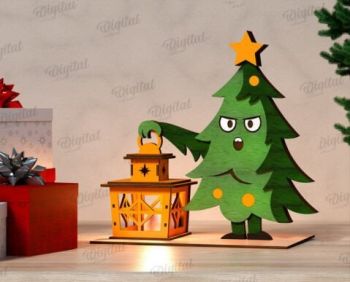 imagem do arquivo vetor para download Luminaria Natalina de Arvore de natal 