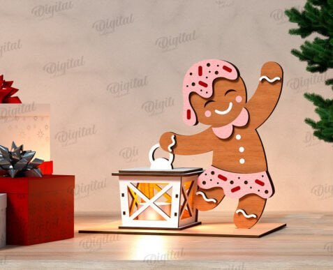 imagem do arquivo vetor para download Luminaria Natalina de Biscoito 