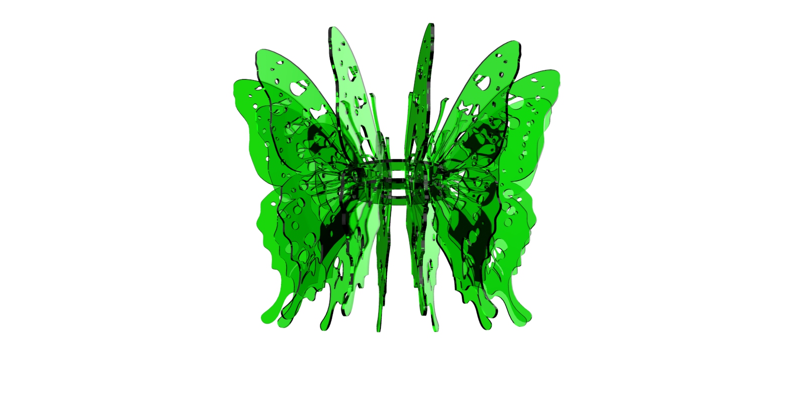 imagem do arquivo vetor para download Luminária de borboleta 