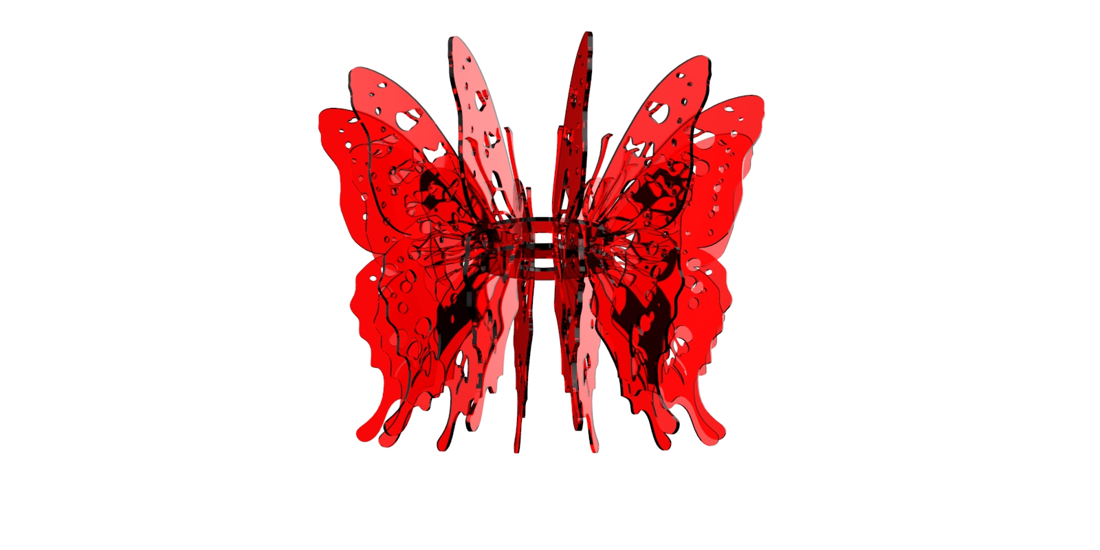 imagem do arquivo vetor para download Luminária de borboleta 