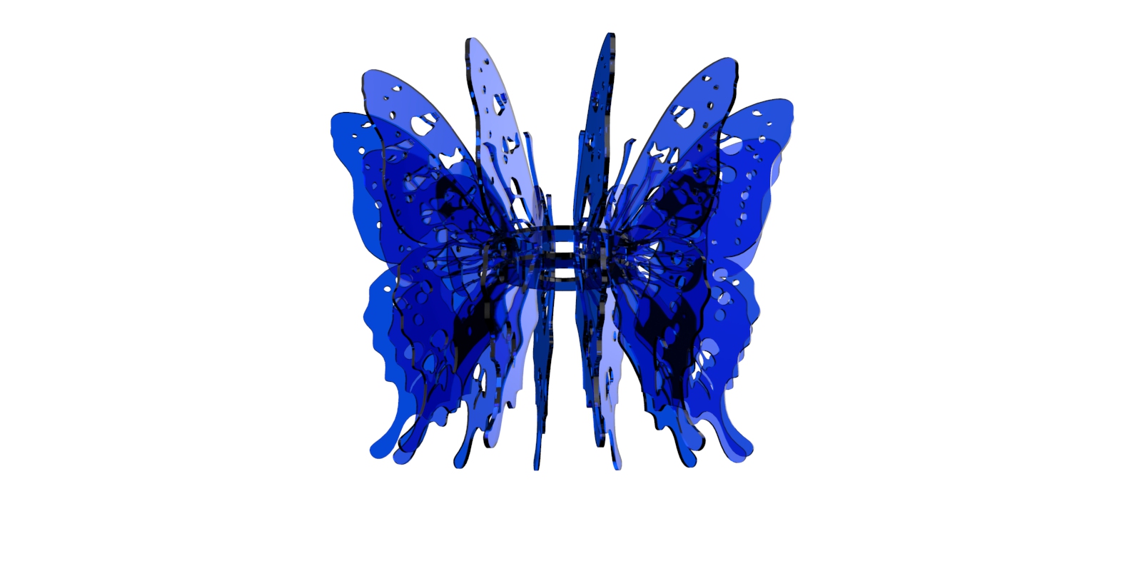 imagem do arquivo vetor para download Luminária de borboleta 