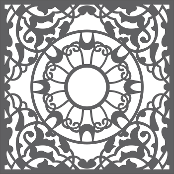 imagem do arquivo vetor para download Mandala Ornamental