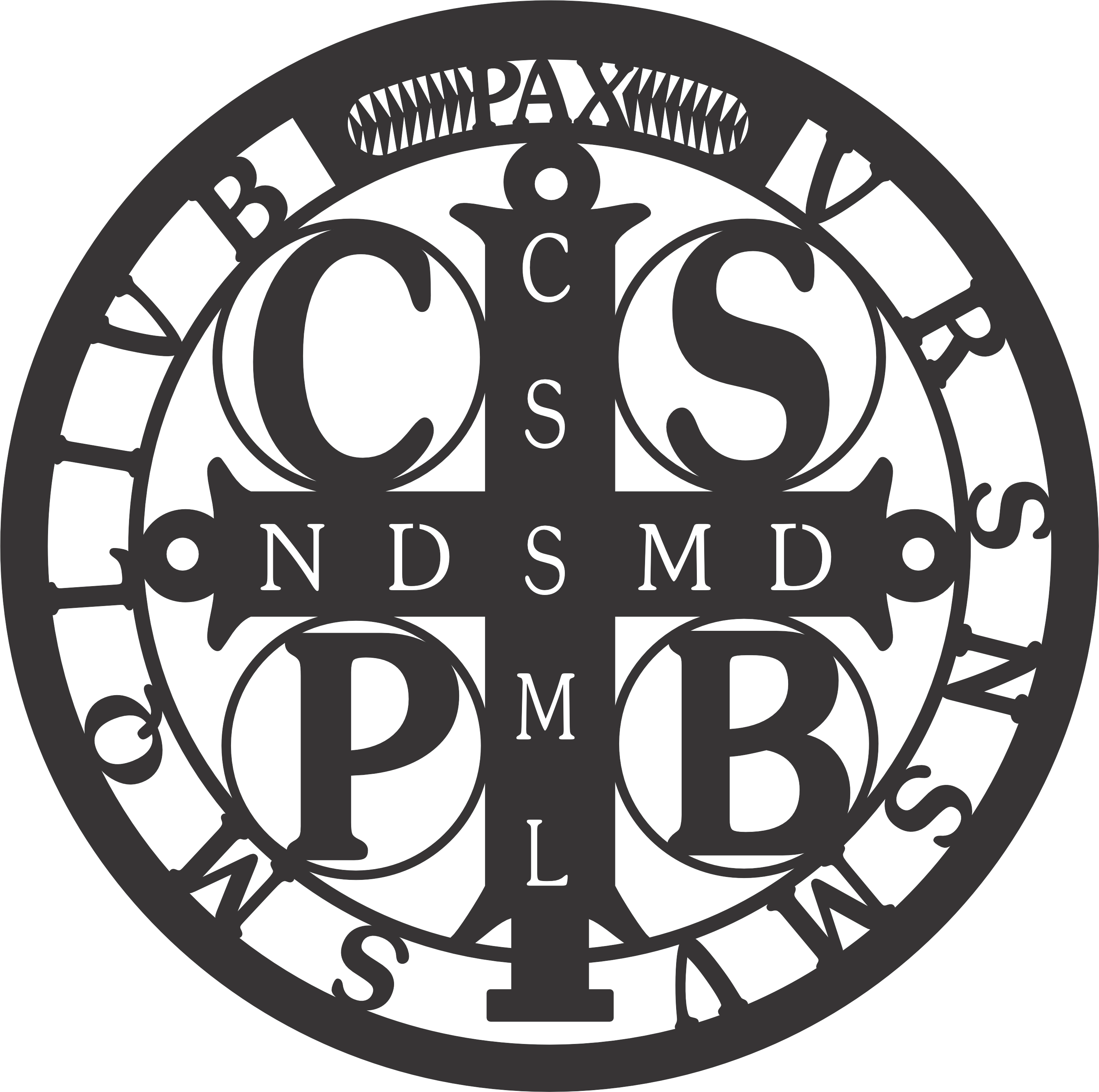 imagem do arquivo vetor para download Mandala de São Bento