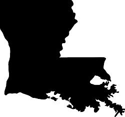 imagem do arquivo vetor para download Mapa da Louisiana