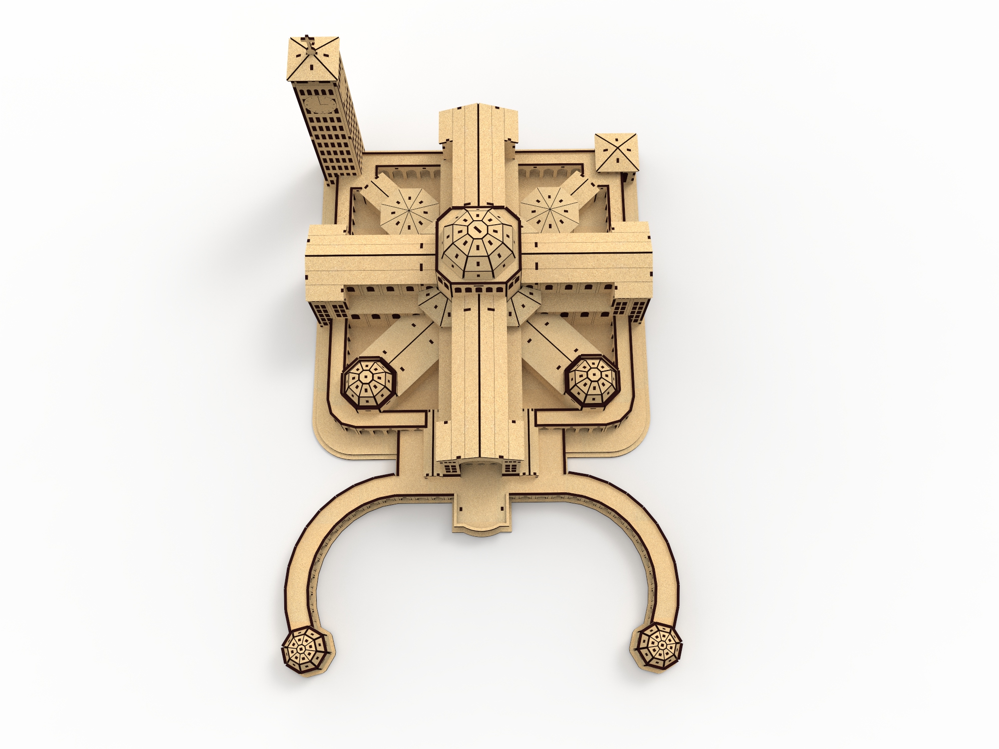 imagem do arquivo vetor para download Maquete Basílica de Aparecida