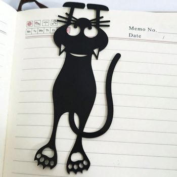 imagem do arquivo vetor para download Marcador de página em forma de gato criativo