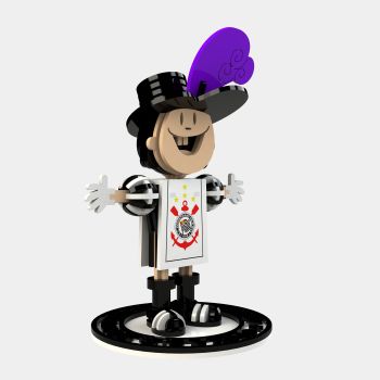 imagem do arquivo vetor para download Mascote Corinthians Versao 2