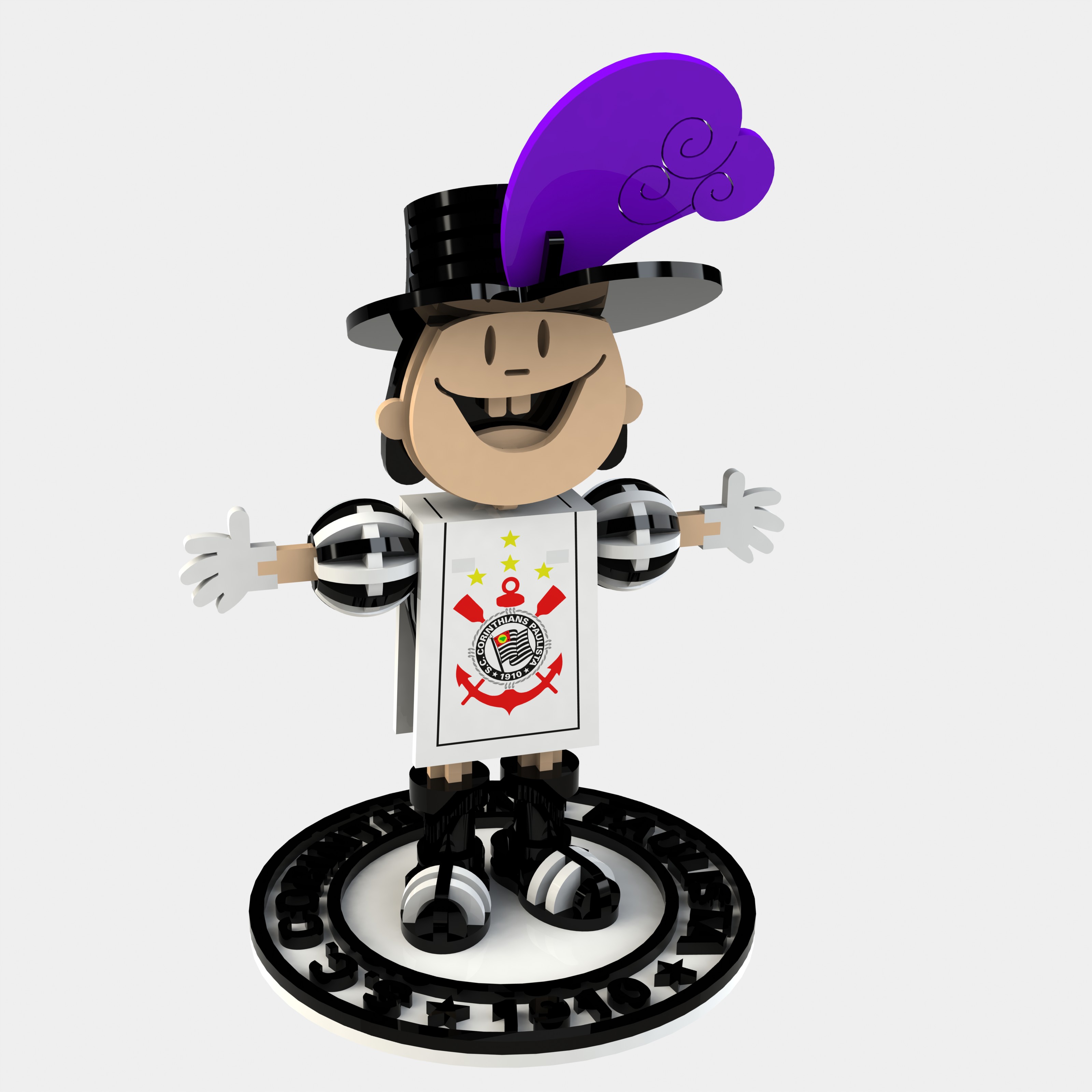 imagem do arquivo vetor para download Mascote Corinthians Versao 2