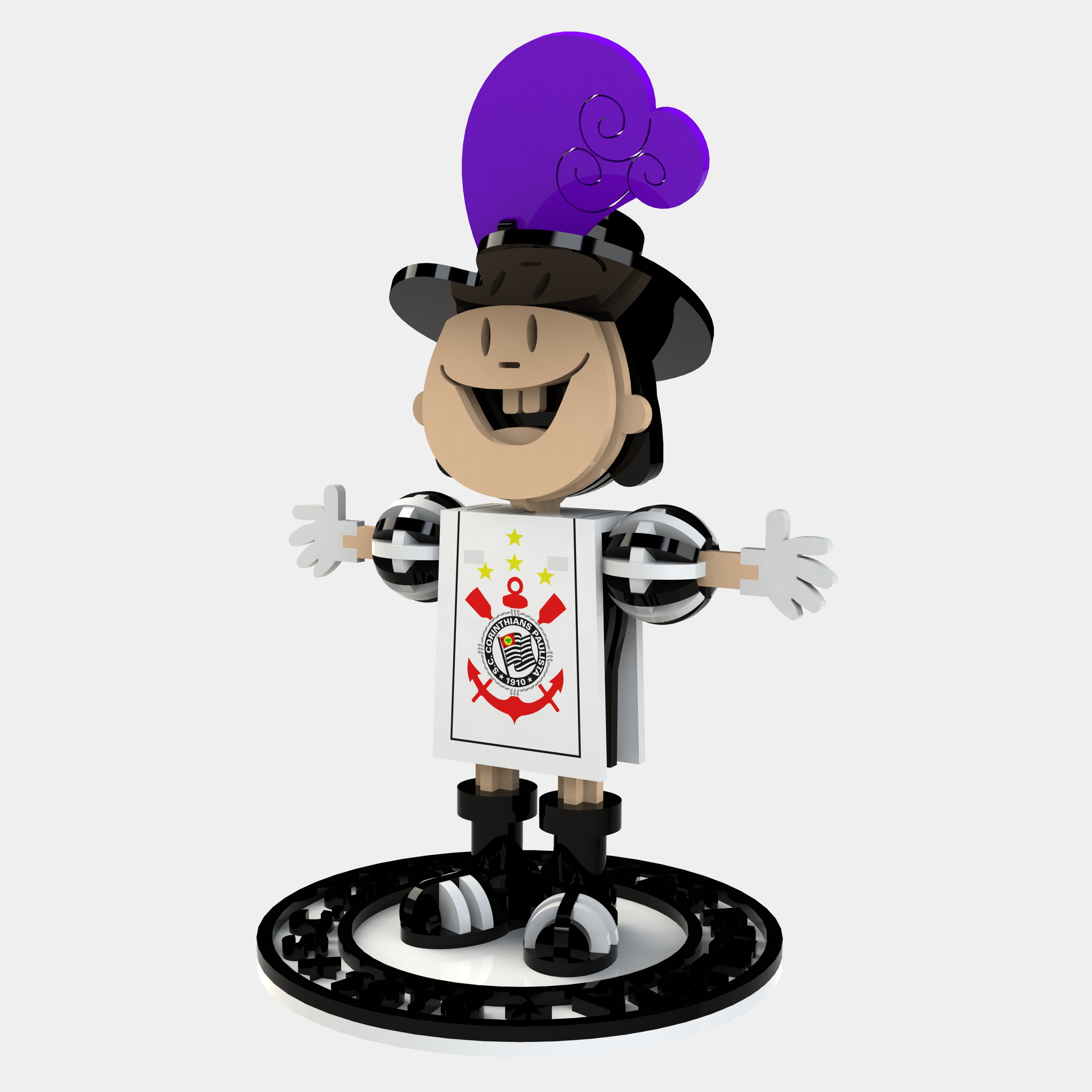 imagem do arquivo vetor para download Mascote Corinthians Versao 2