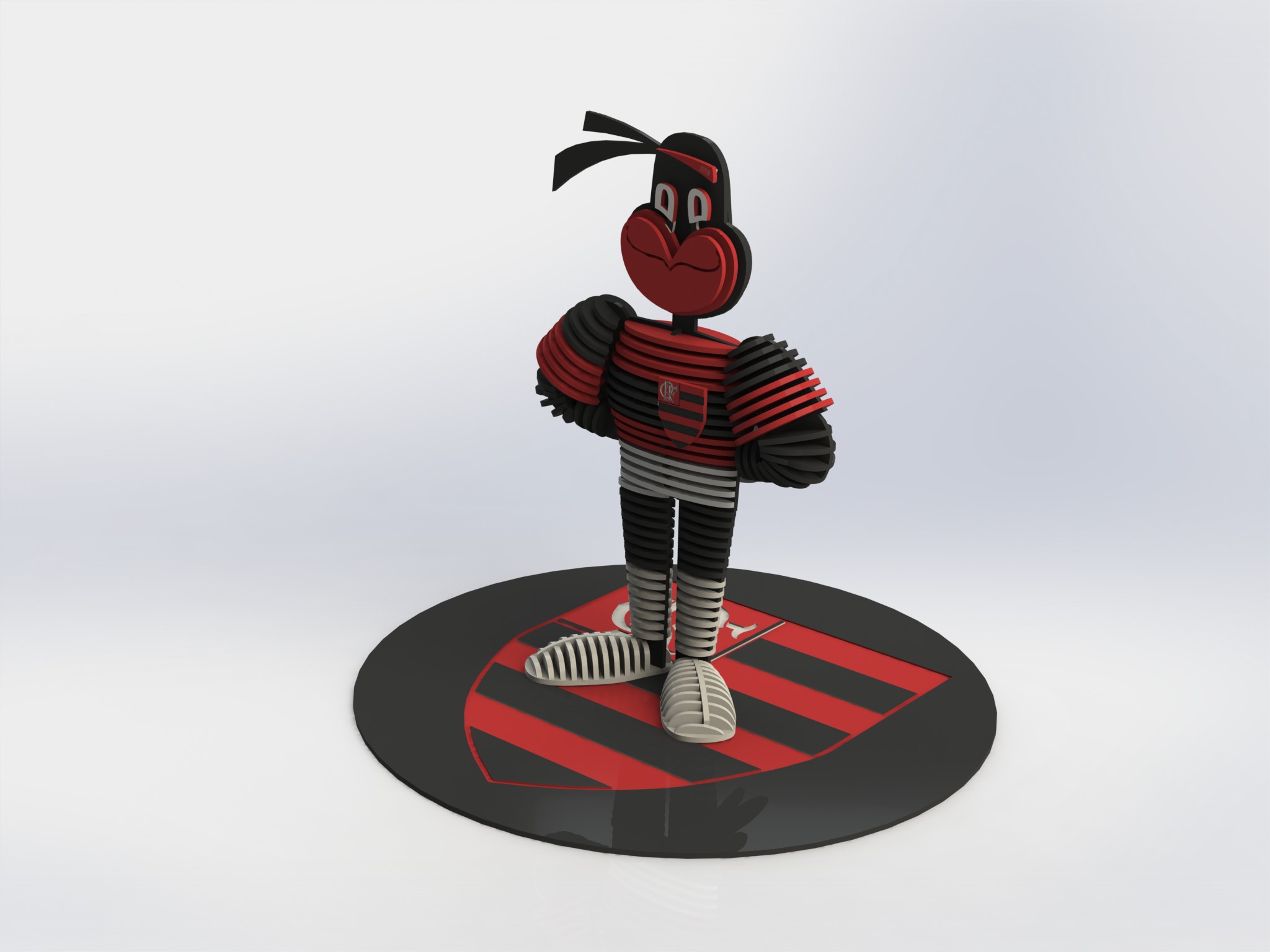 imagem do arquivo vetor para download Mascote Flamengo