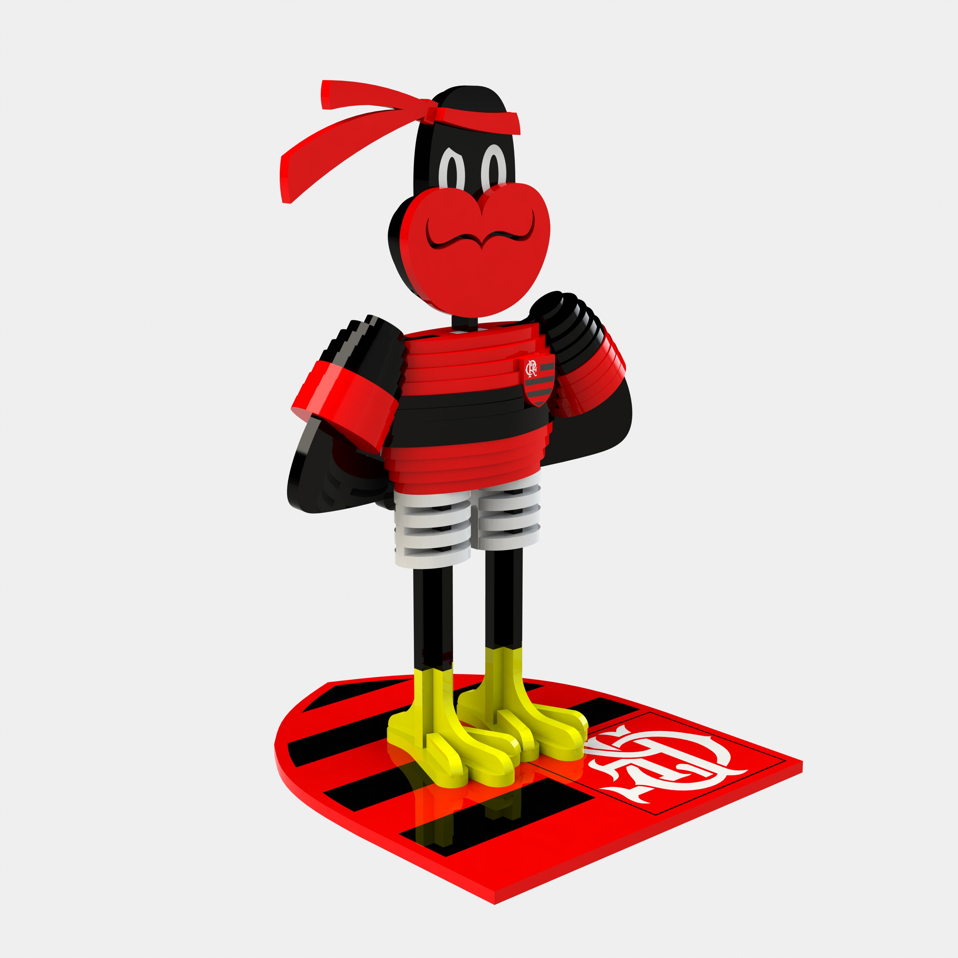 imagem do arquivo vetor para download Mascote Flamengo Versao 2