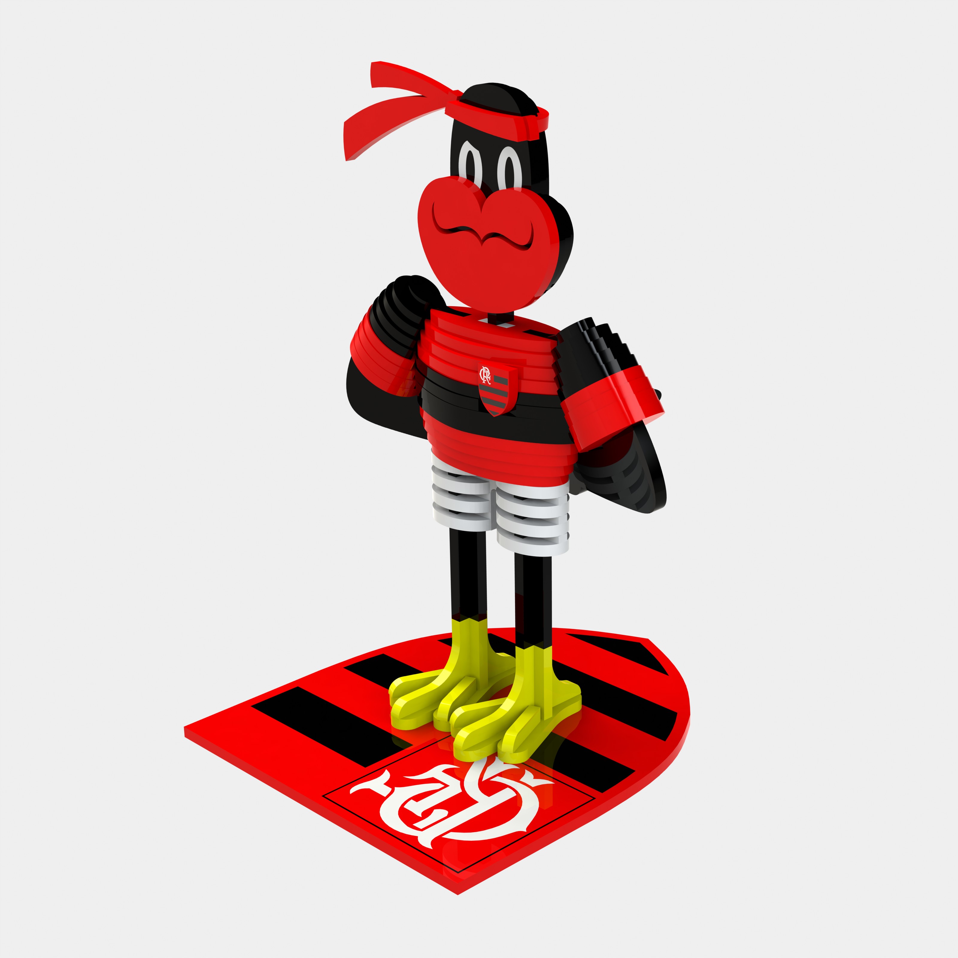 imagem do arquivo vetor para download Mascote Flamengo Versao 2