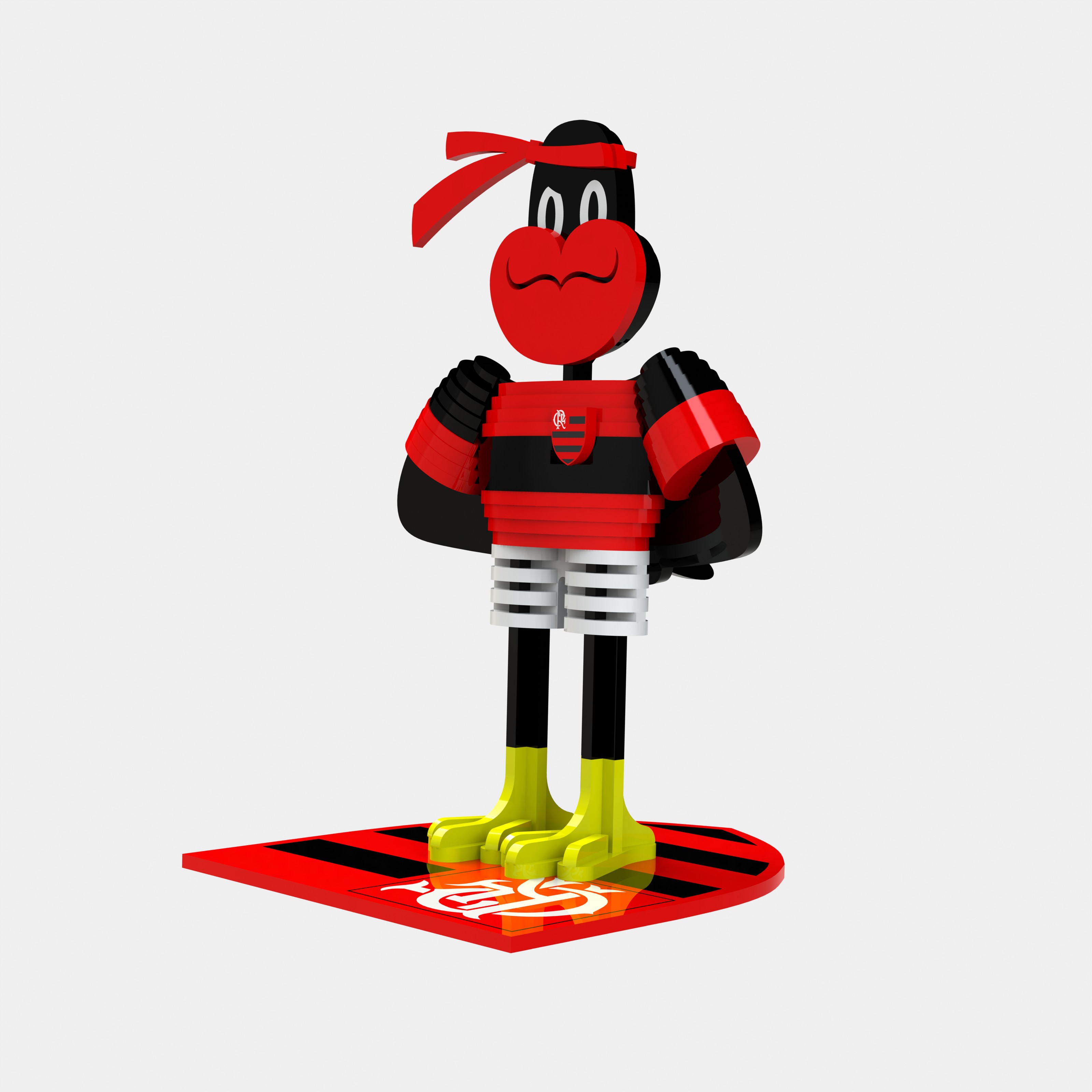 imagem do arquivo vetor para download Mascote Flamengo Versao 2