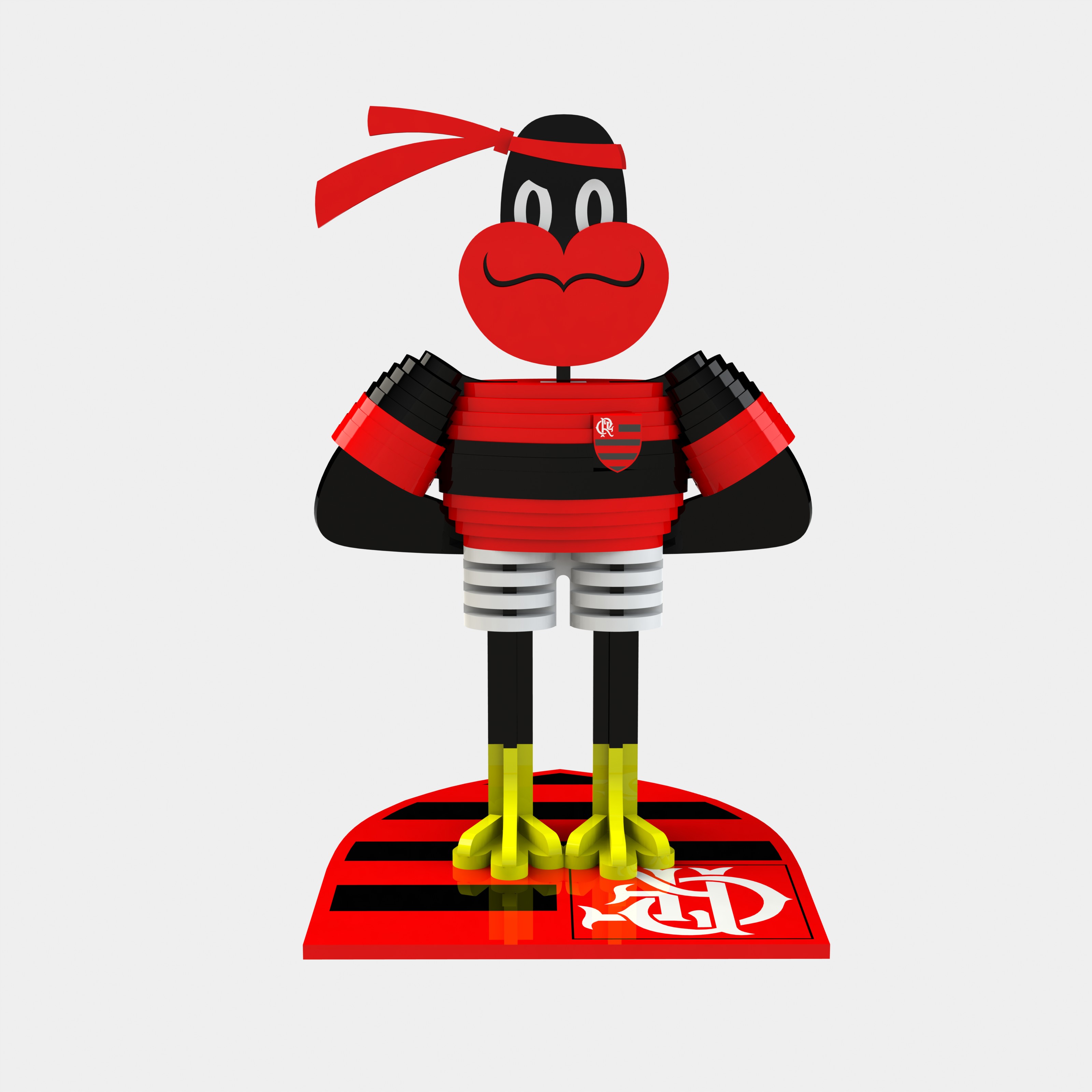 imagem do arquivo vetor para download Mascote Flamengo Versao 2
