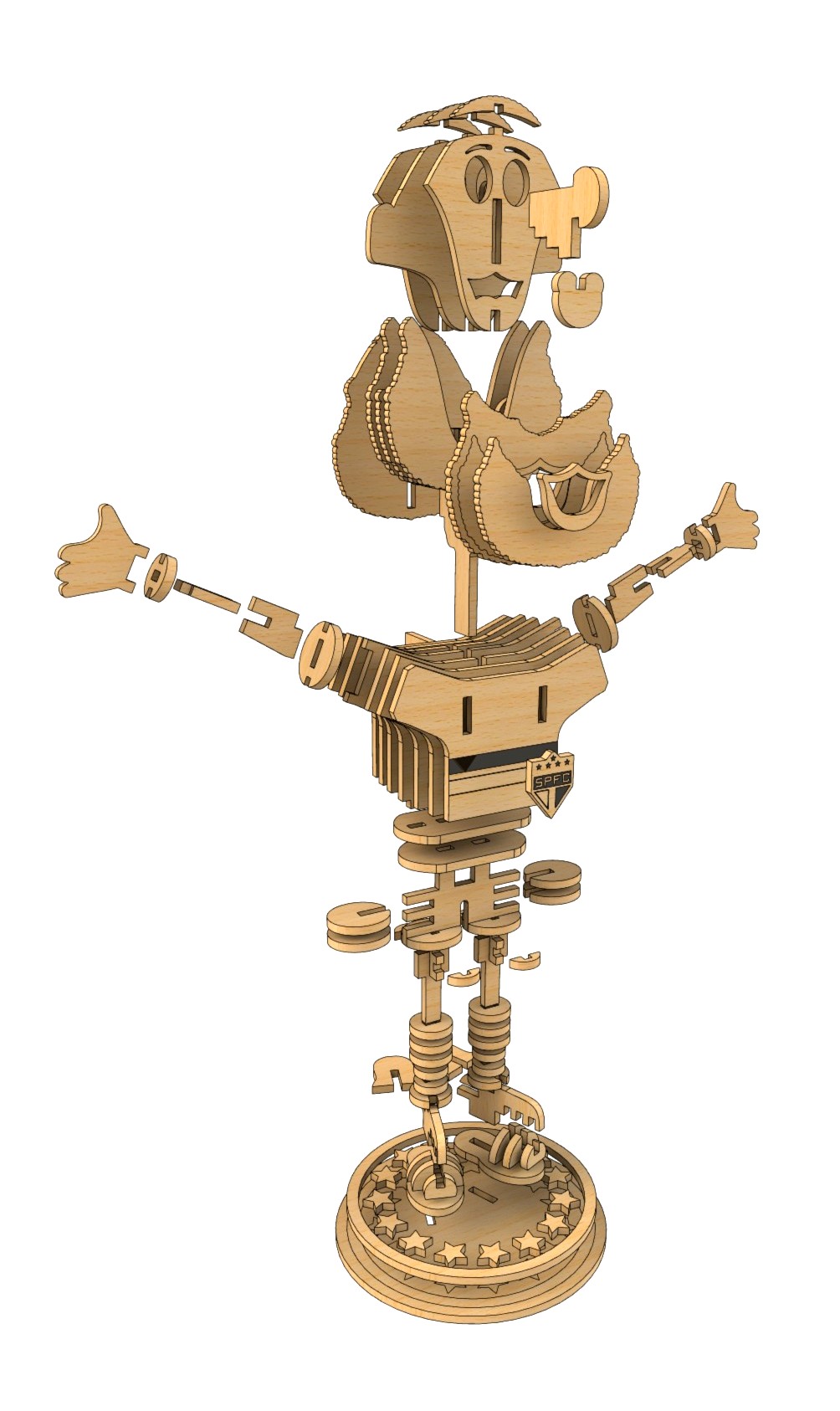 imagem do arquivo vetor para download Mascote São Paulo Versão 2