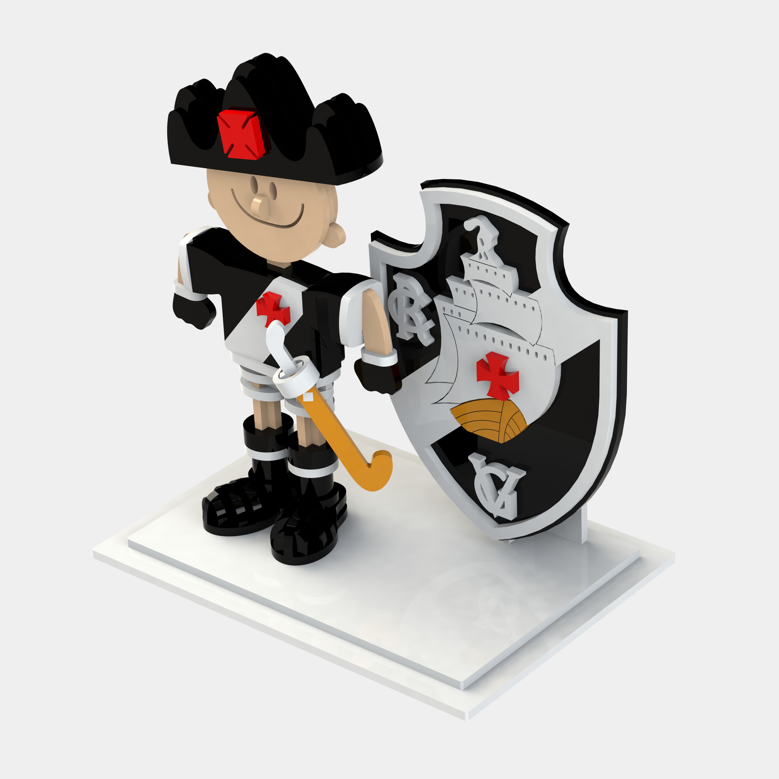 imagem do arquivo vetor para download Mascote Vasco da Gama