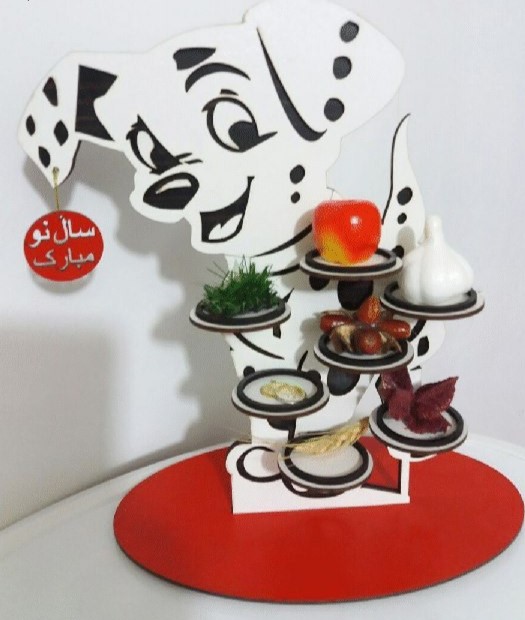imagem do arquivo vetor para download Mesa Haft Sin para Norouz Cortada a Laser