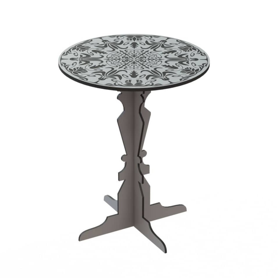 imagem do arquivo vetor para download Mesa de Centro de Madeira Cortada a Laser