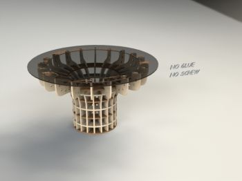 imagem do arquivo vetor para download Mesa de centro encaixes