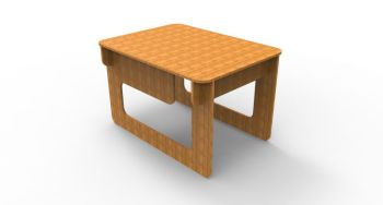 imagem do arquivo vetor para download Mesa de sala quadrada