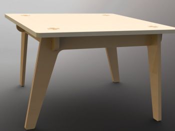 imagem do arquivo vetor para download Mesa quadrada baixa