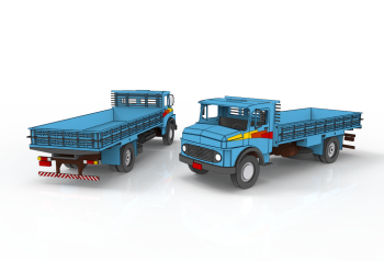 imagem do arquivo vetor para download Miniatura de Caminhão Mercedes Benz L 1113