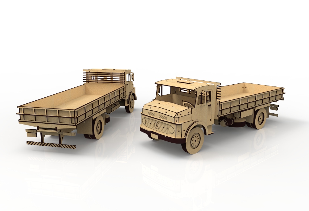 imagem do arquivo vetor para download Miniatura de Caminhão Mercedes Benz L 1113