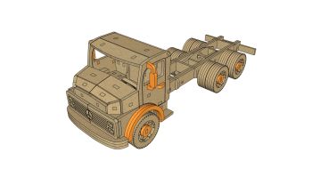 imagem do arquivo vetor para download Miniatura de Caminhão Mercedes Benz L 1113