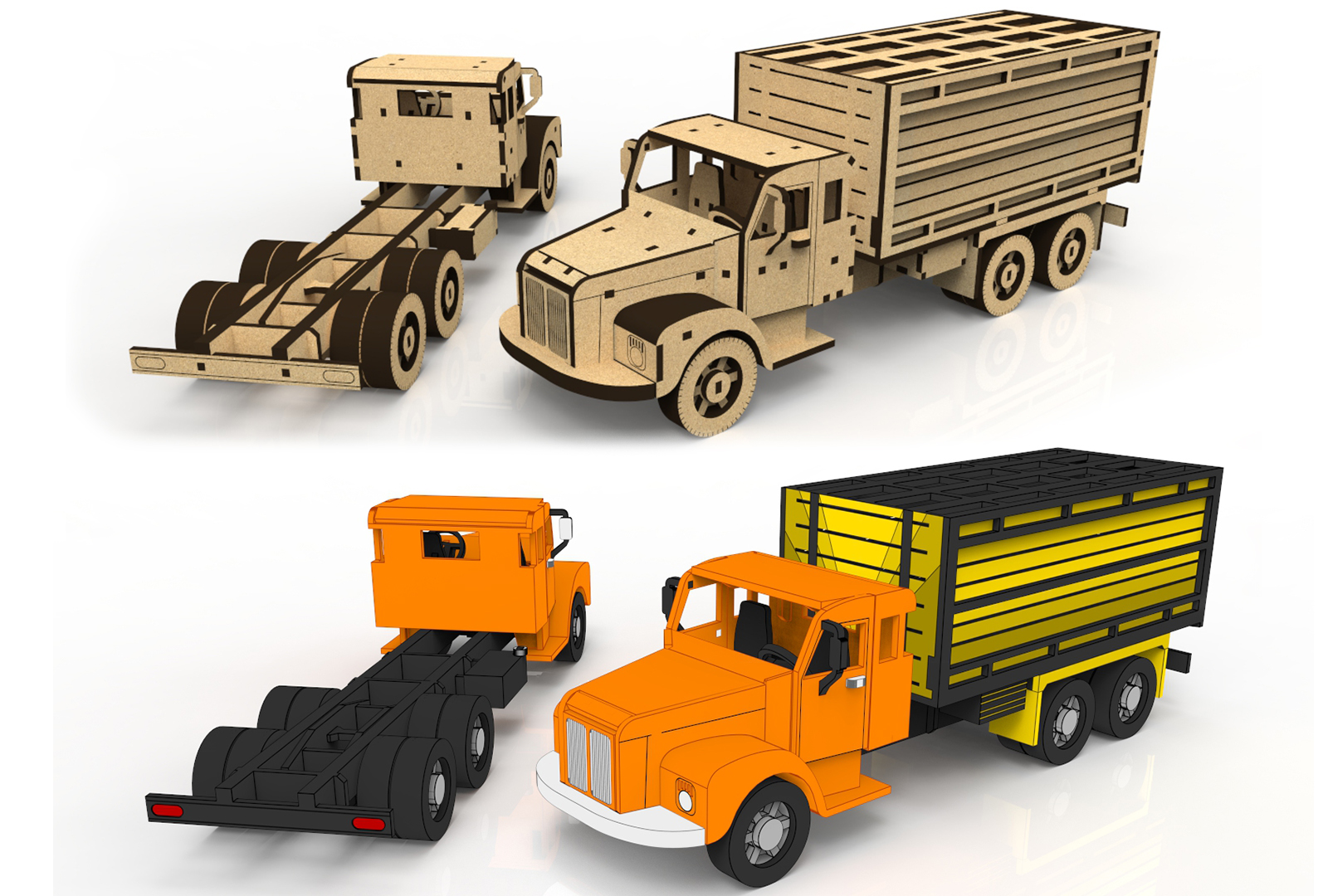 imagem do arquivo vetor para download Miniatura de caminhão Scania L  Graneleira 2,55mm