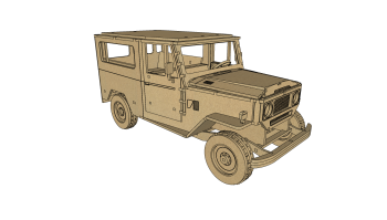 imagem do arquivo vetor para download Miniatura de carro FJ40 