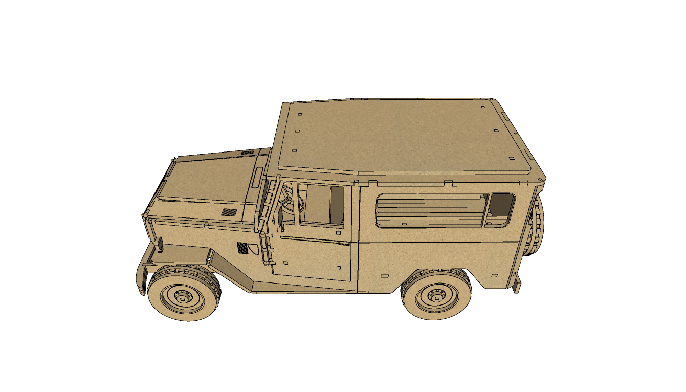 imagem do arquivo vetor para download Miniatura de carro FJ40 