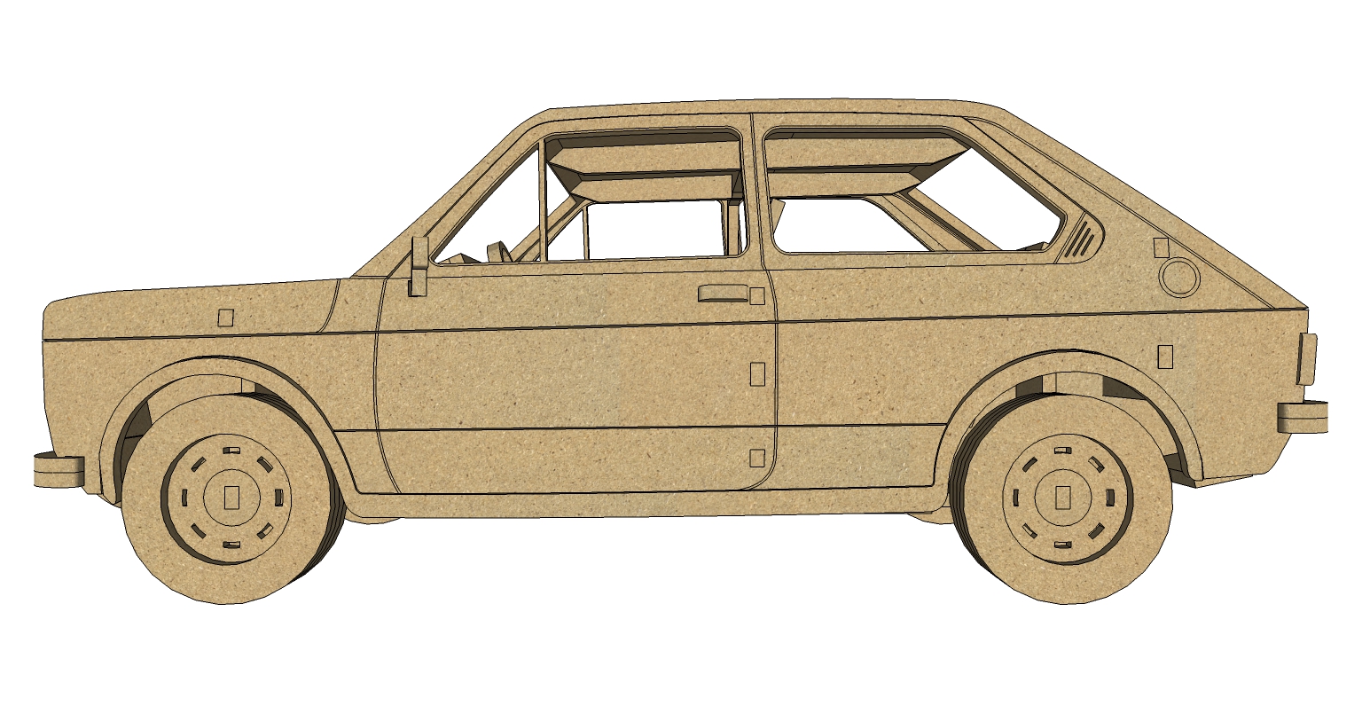 imagem do arquivo vetor para download Miniatura de carro Fiat 147