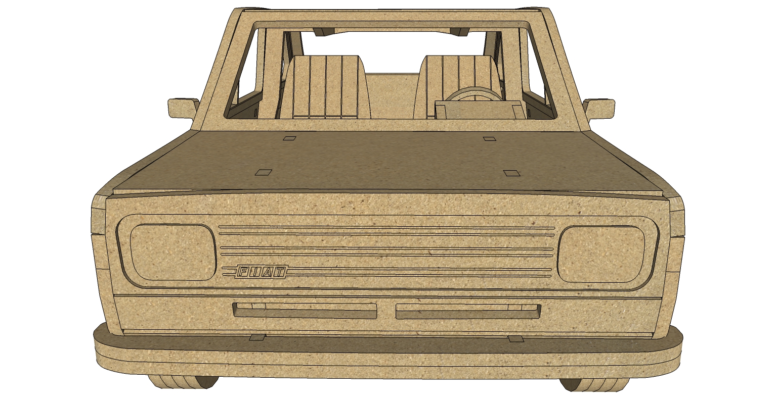 imagem do arquivo vetor para download Miniatura de carro Fiat 147