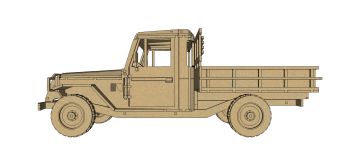 imagem do arquivo vetor para download Miniatura de carro Land Cruiser Wood body 