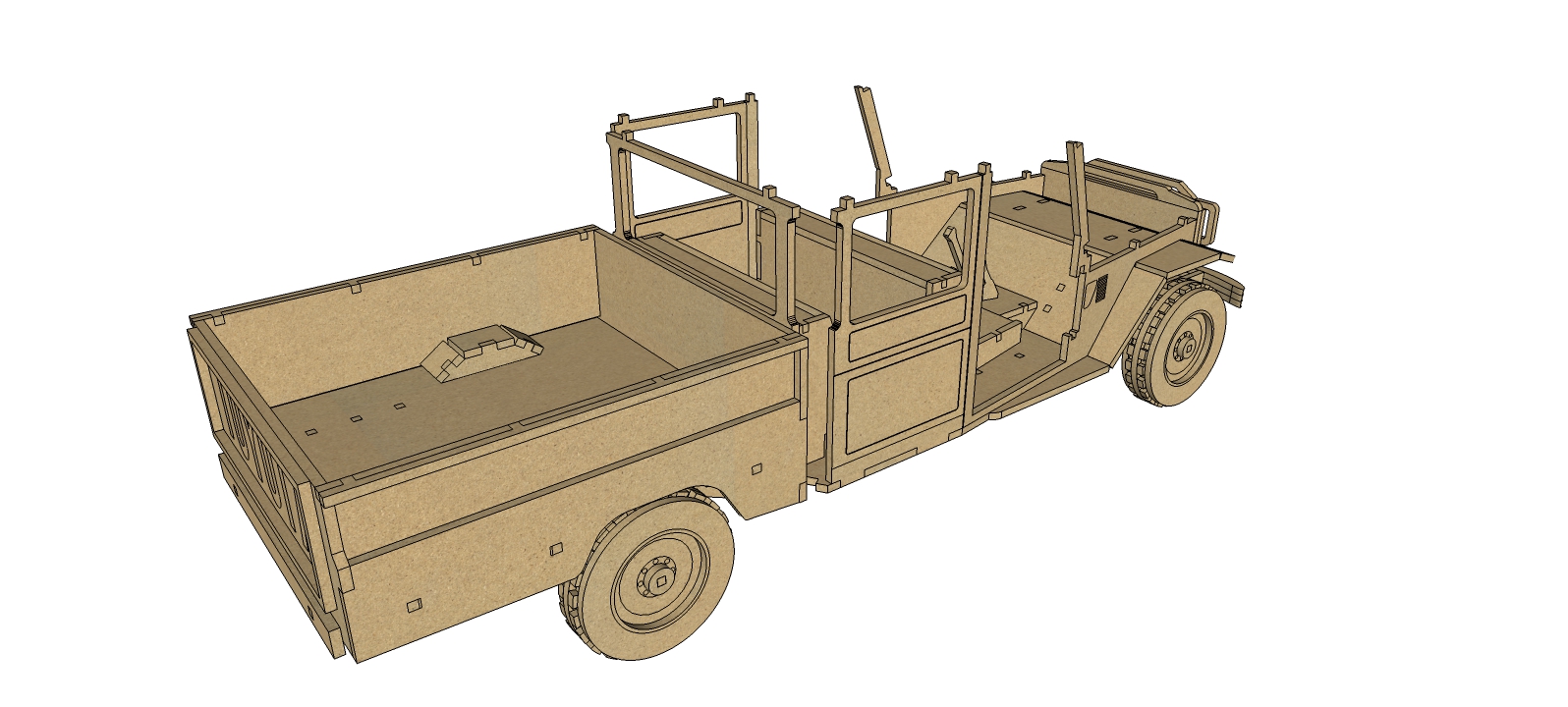 imagem do arquivo vetor para download Miniatura de carro Land Cruiser Long Pickup