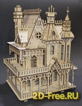 imagem do arquivo vetor para download Miniatura de castelo de madeira