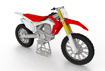 imagem do arquivo vetor para download Miniatura de moto Honda CRF450
