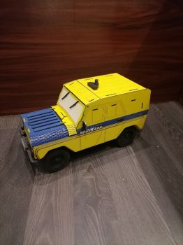 imagem do arquivo vetor para download Minibar cortado a laser UAZ veículo militar 3D