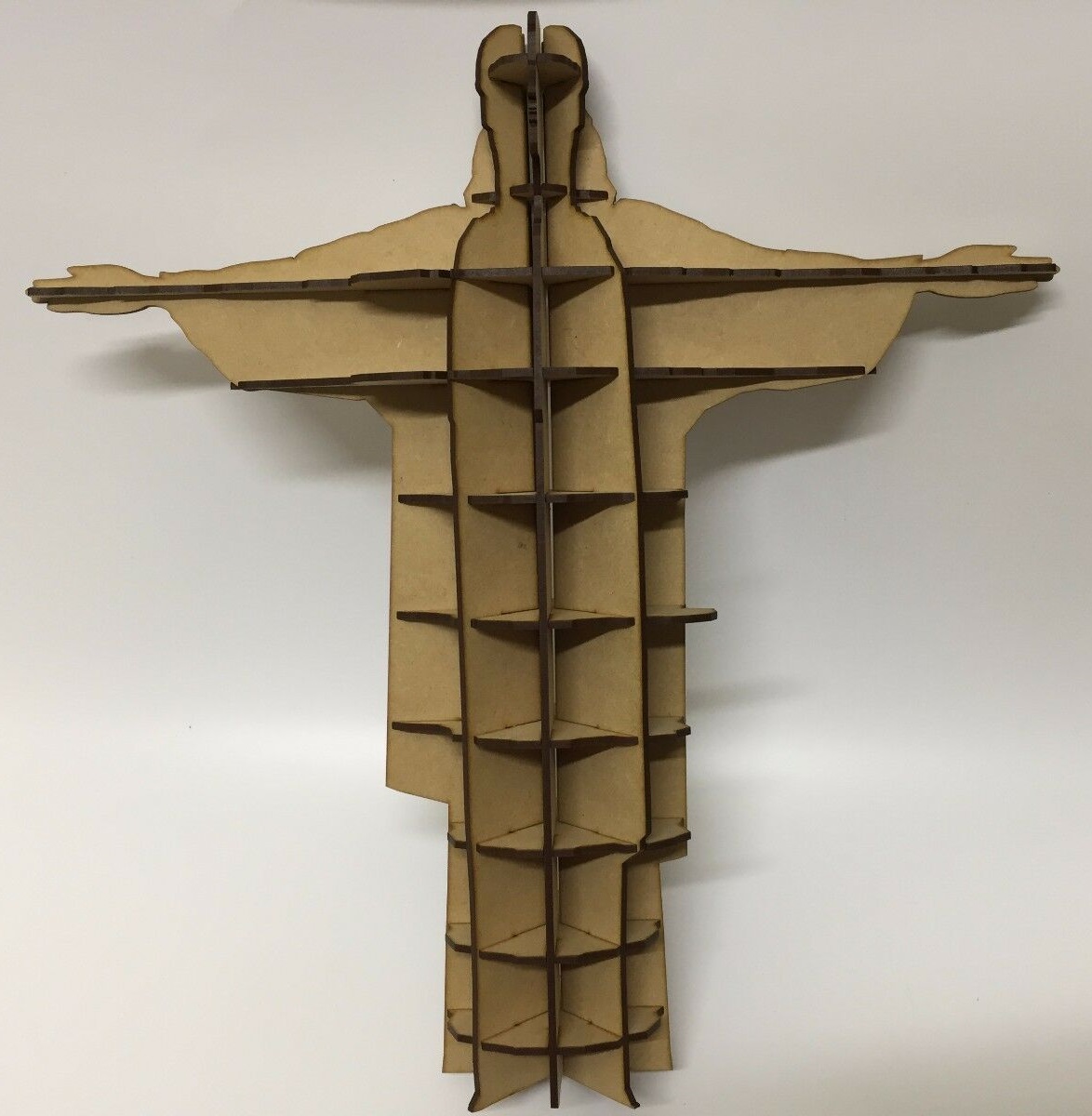 imagem do arquivo vetor para download Modelo 3D do Cristo Redentor Cortado a Laser