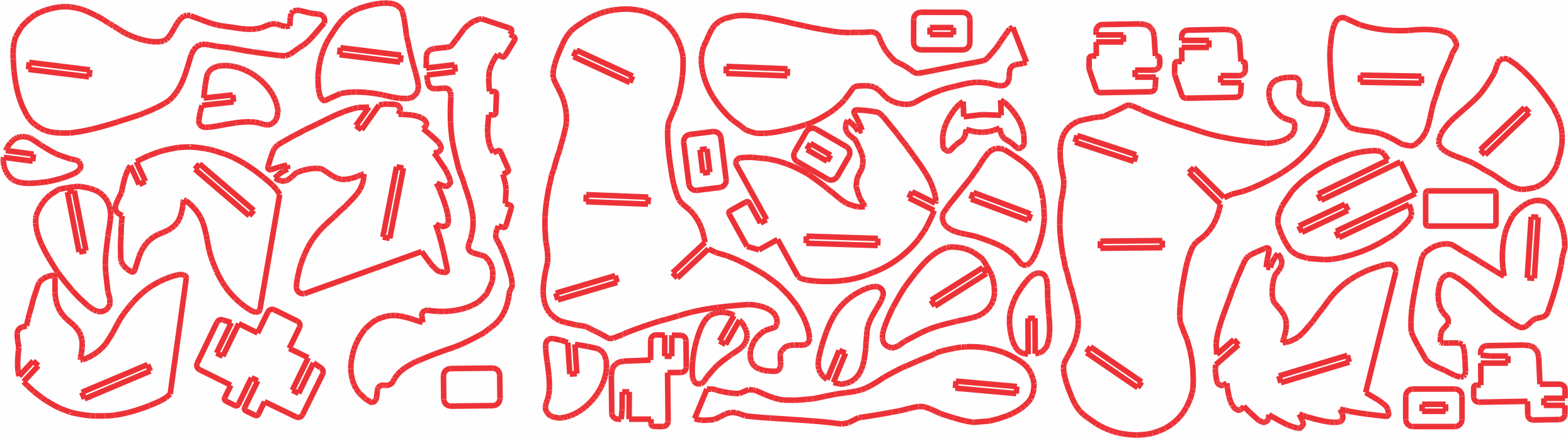 imagem do arquivo vetor para download Modelo Vetorial 3D Cavalo Puzzle para Corte 2mm