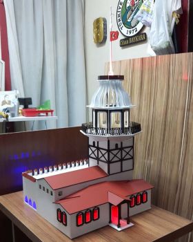 imagem do arquivo vetor para download Modelo de Casa Lindamente Cortada a Laser CNC