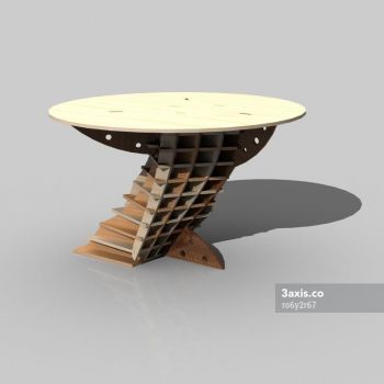 imagem do arquivo vetor para download Modelo de mesa de centro decorativa 