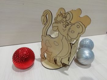 imagem do arquivo vetor para download Modelo de uma caixa cortada a laser para layout