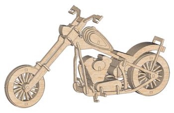 imagem do arquivo vetor para download Moto 3D